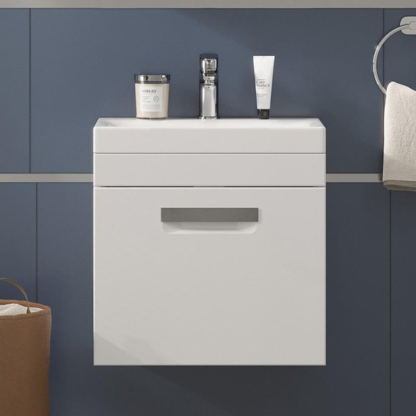 Тумба под раковину Velvex Estea 50.1Y белая матовая