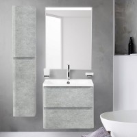 Тумба под раковину BelBagno Albano 70 подвесная, cemento verona grigio