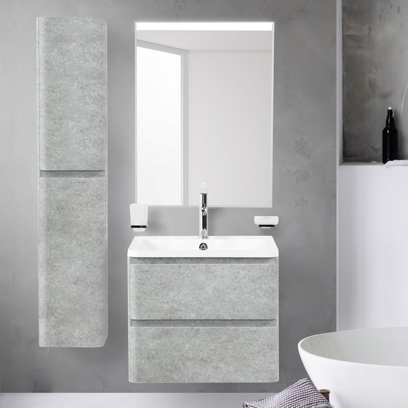 Тумба под раковину BelBagno Albano 70 подвесная, cemento verona grigio