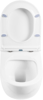 Унитаз подвесной BelBagno Onda BB066CHR безободковый, крышка BB870SC с микролифтом