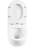 Унитаз подвесной BelBagno Onda BB066CHR безободковый, крышка BB870SC с микролифтом