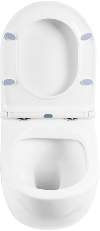 Унитаз подвесной BelBagno Onda BB066CHR безободковый, крышка BB870SC с микролифтом