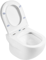 Унитаз подвесной BelBagno Onda BB066CHR безободковый, крышка BB870SC с микролифтом