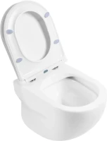 Унитаз подвесной BelBagno Onda BB066CHR безободковый, крышка BB870SC с микролифтом