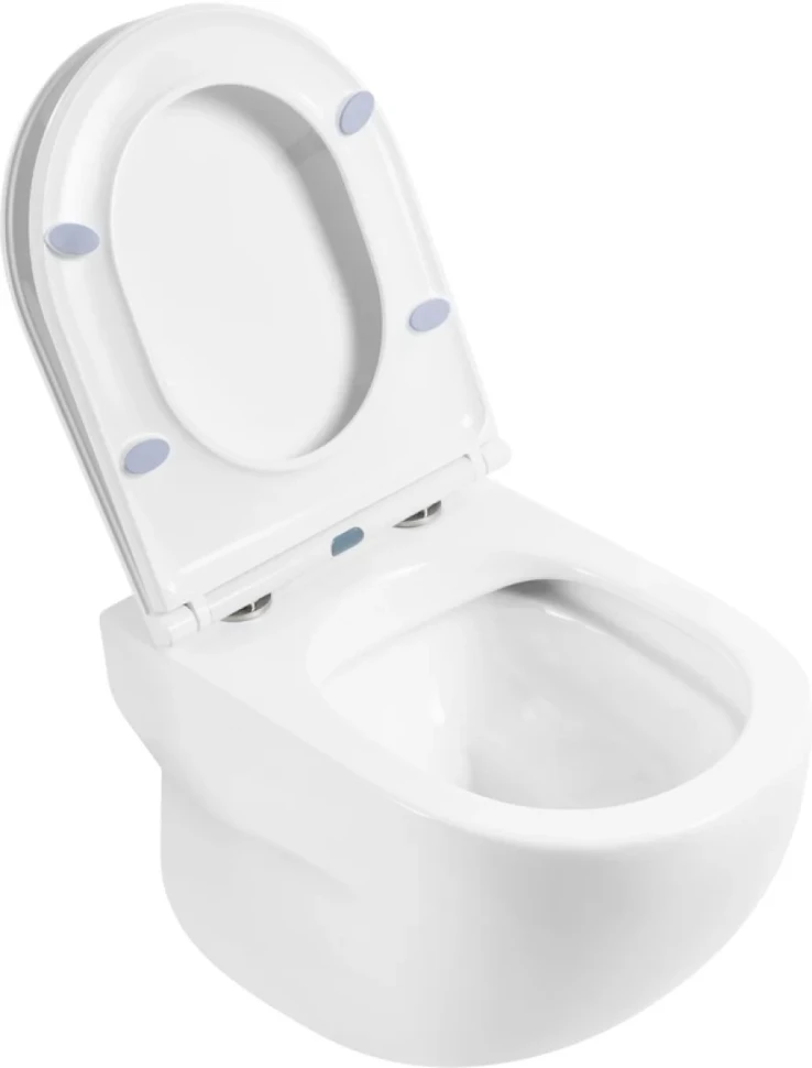 Унитаз подвесной BelBagno Onda BB066CHR безободковый, крышка BB870SC с микролифтом