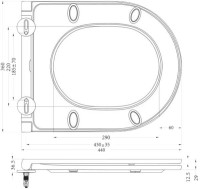 Унитаз подвесной BelBagno Onda BB066CHR безободковый, крышка BB870SC с микролифтом