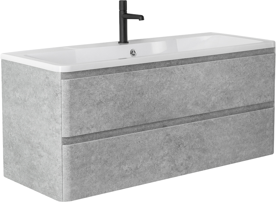 Тумба под раковину BelBagno Albano 120 подвесная, cemento verona grigio