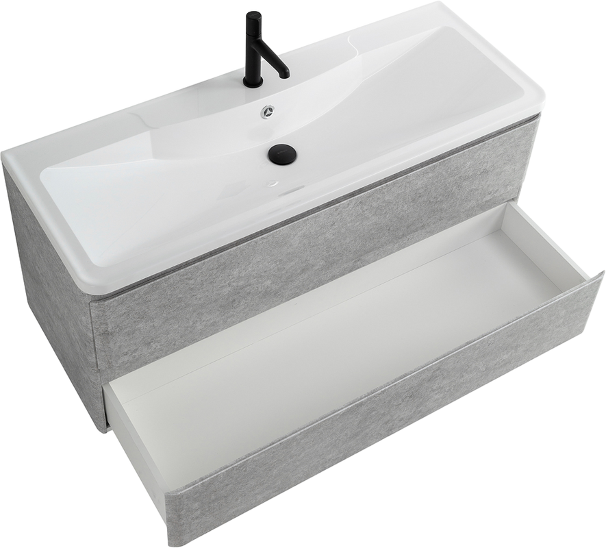 Тумба под раковину BelBagno Albano 120 подвесная, cemento verona grigio