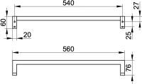 Полотенцедержатель Keuco Edition 90 19101010600 56 см Полотенцедержатель Keuco Edition 90 19101010600 56 см