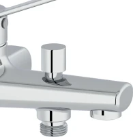 Смеситель для ванны с душем Jacob Delafon Eo E24160RU-CP Смеситель для ванны с душем Jacob Delafon Eo E24160RU-CP