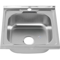 Мойка кухонная Melana 5050 0,8/180 серебристая, декор