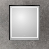Зеркало BelBagno Kraft 80x70, с подсветкой, с подогревом, черный