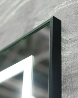 Зеркало BelBagno Kraft 80x70, с подсветкой, с подогревом, черный