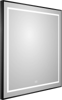 Зеркало BelBagno Kraft 80x70, с подсветкой, с подогревом, черный