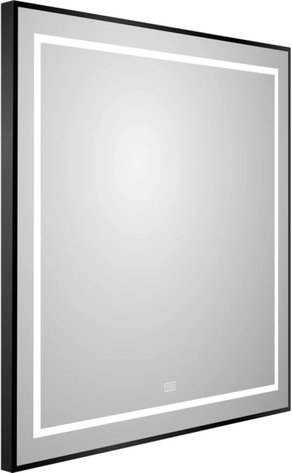 Зеркало BelBagno Kraft 80x70, с подсветкой, с подогревом, черный