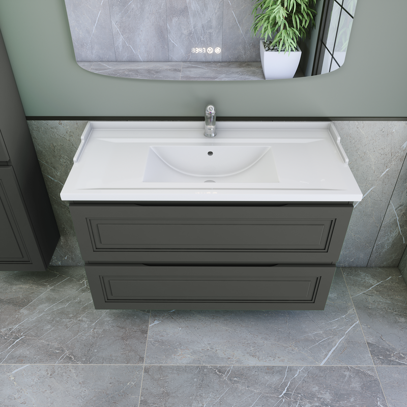 Тумба с раковиной Caprigo Wales 100 графит