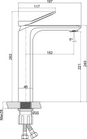 Смеситель для раковины Cersanit Odra 63054 хром