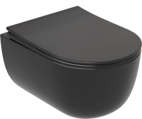 Унитаз подвесной Ceramicanova Modena Rimless CN6063MB черный матовый