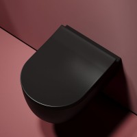 Унитаз подвесной Ceramicanova Modena Rimless CN6063MB черный матовый