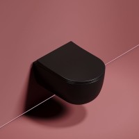 Унитаз подвесной Ceramicanova Modena Rimless CN6063MB черный матовый