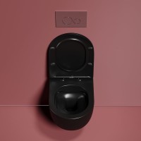 Унитаз подвесной Ceramicanova Modena Rimless CN6063MB черный матовый