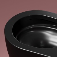 Унитаз подвесной Ceramicanova Modena Rimless CN6063MB черный матовый