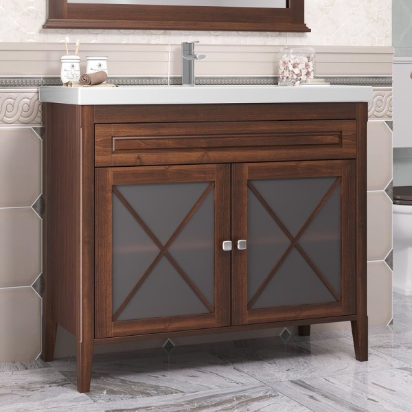 Тумба с раковиной Opadiris Палермо 100 светлый орех