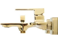 Смеситель для ванны с душем BelBagno Luce LUC-VAS-ORO