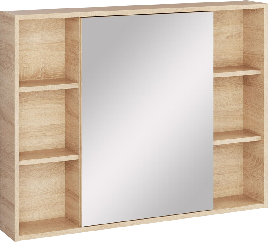 Мебель для ванной комнаты SanStar Тоскана 100 дуб сонома светлый, раковина Sentek Миранда 100