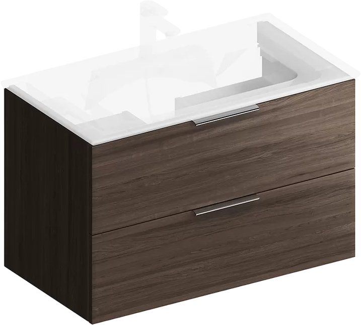 Мебель для ванной комнаты KERAMA MARAZZI Piano 85 подвесная, дымчатый вяз