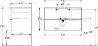 Мебель для ванной комнаты KERAMA MARAZZI Piano 85 подвесная, дымчатый вяз