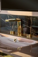 Смеситель для раковины Boheme Venturo 150-G-DIAMOND золото