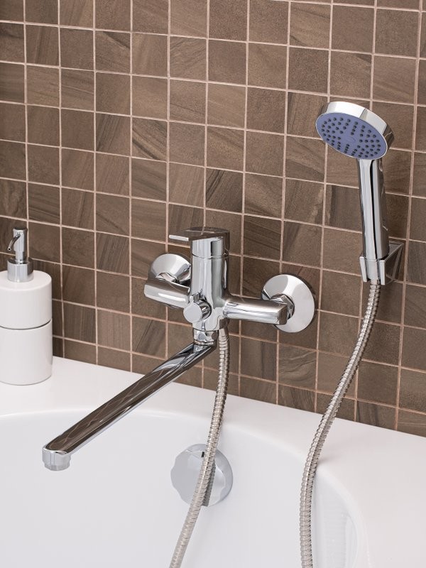 Смеситель с длинным изливом для ванны РМС SL132 SL132-006E