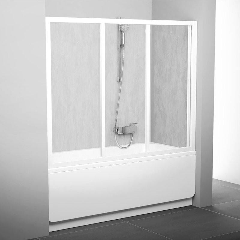 Шторка на ванну Ravak Supernova AVDP3-150 профиль белый