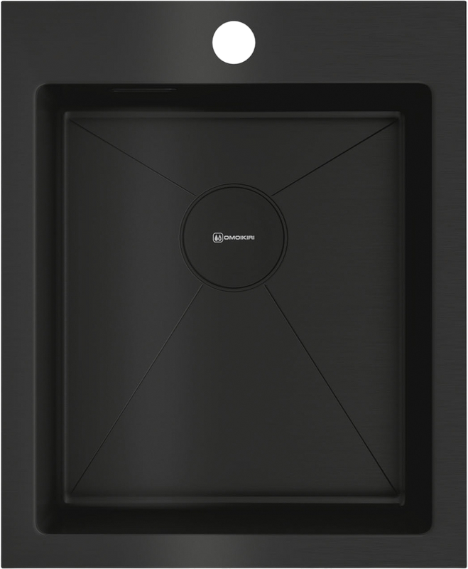 Комплект Мойка Omoikiri Akisame 41-GB графит + Измельчитель Nagare slim 1250-AZ azur blue