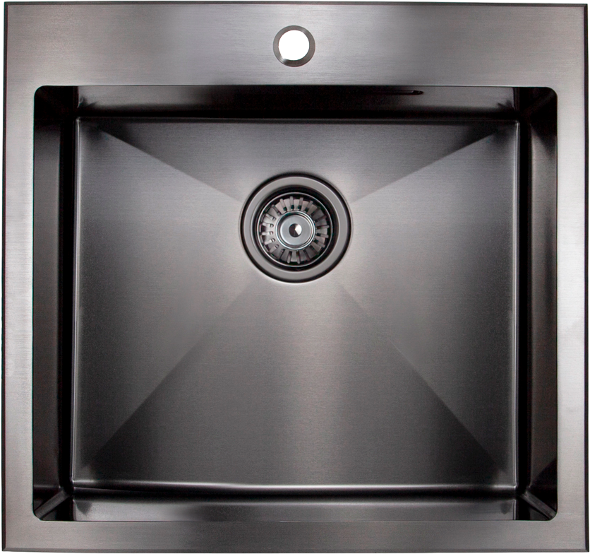 Мойка кухонная Kaiser KSM-5455 вороненая сталь