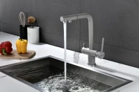 Смеситель для кухни Paulmark Serpentine Se213222-DG графит