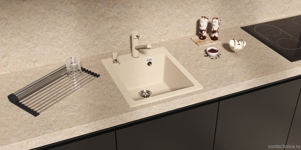 Дозатор для кухонной мойки Ulgran Quartz U-01 бежевый