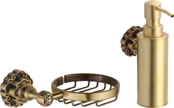Набор Мыльница Bronze de Luxe + Дозатор