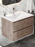 Тумба с раковиной Teymi Laina 70 темный дуб