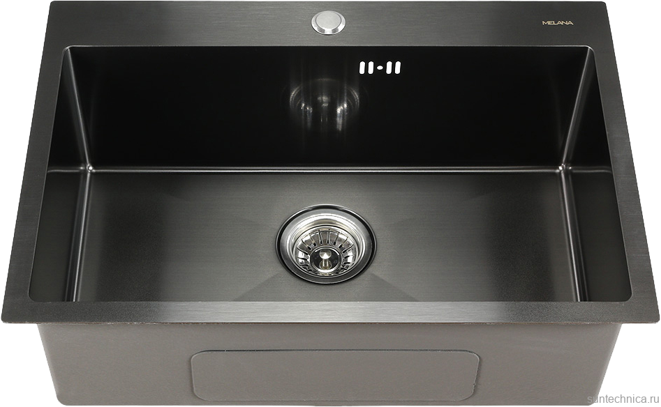Комплект Мойка Melana D6545HB графит + Измельчитель Paulmark Intenso