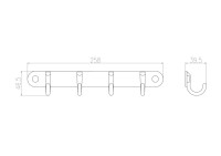 Крючок Wonzon & Woghand WW-9384-4 хром