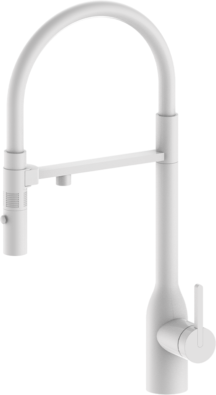 Смеситель для кухни Paulmark Magneto One Ma213188-WH белый