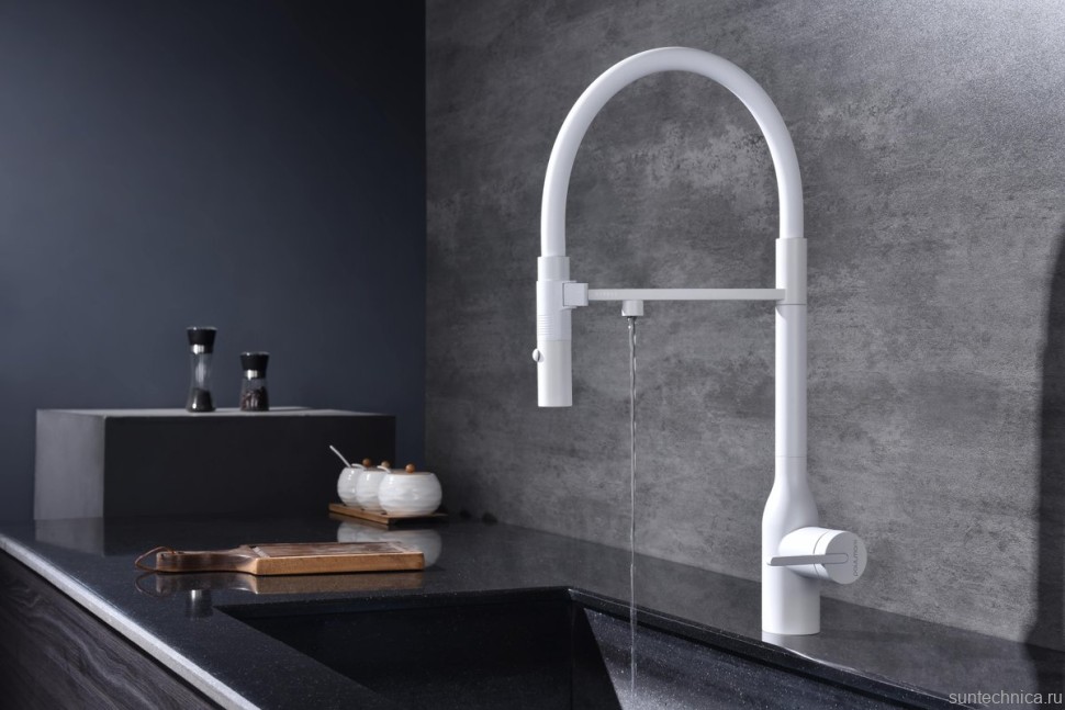 Смеситель для кухни Paulmark Magneto One Ma213188-WH белый
