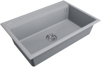 Комплект Мойка Paulmark Stepia 80 PM117551-GRS серый дым + Измельчитель Bone Crusher BC 810-SL Slim Line