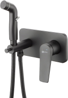Гигиенический душ Lemark Bronx LM3720BL со смесителем, С ВНУТРЕННЕЙ ЧАСТЬЮ, черный