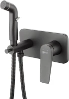 Гигиенический душ Lemark Bronx LM3720BL со смесителем, С ВНУТРЕННЕЙ ЧАСТЬЮ, черный