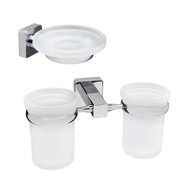 Набор Стакан Wasserkraft Lippe K-6528D + Мыльница K-6529