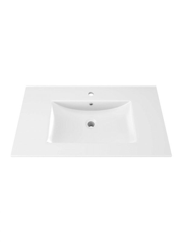 Тумба с раковиной Teymi Netta 80 дуб, белая