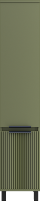 Шкаф пенал для ванной Brevita Enfida ENF-05035-0801L универсальный, левый, зеленый